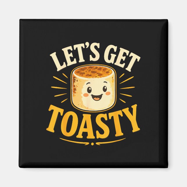 Toasted marshmallow campfire  magnet (Front)