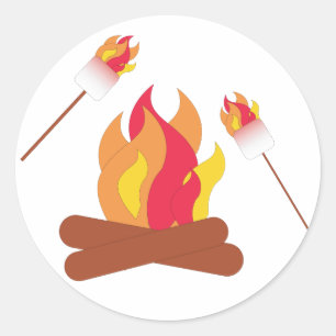 Toasted Marshmallows Classic Round Sticker