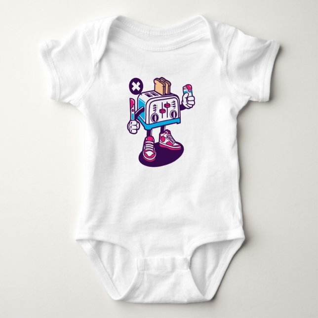 Toaster Baby Bodysuit (Front)