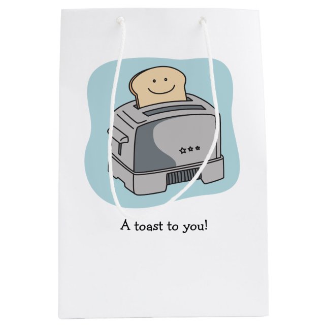 Toaster Love Gift Bag - Blue (Front)