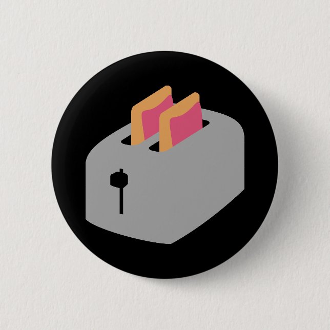 Toaster Pastries 6 Cm Round Badge (Front)