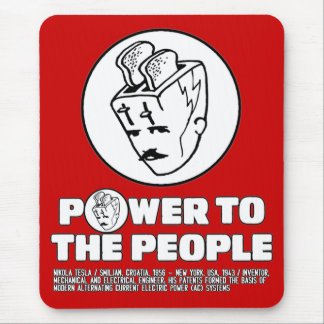 Toasterhead Tesla Power Mouse Pad