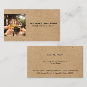Toasting Wine Glasses Business Card