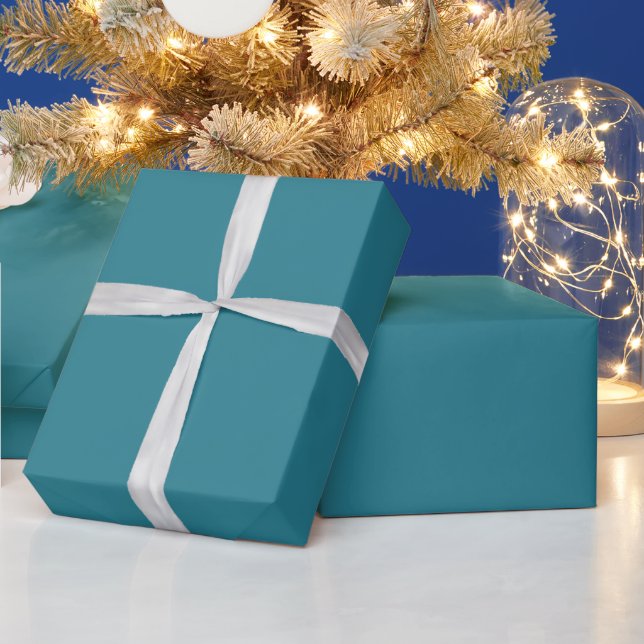 Tobacco Bay Ocean Blue Wrapping Paper (Holidays)
