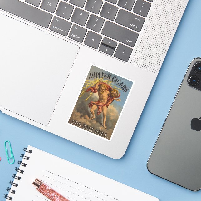 Tobacco Label, 1868. (Laptop w/ iPhone)