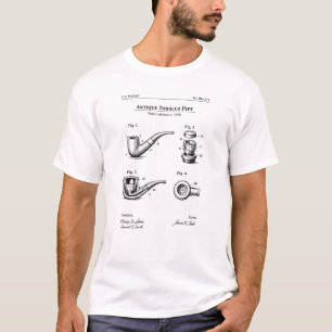 tobacco pipe blueprint T-Shirt