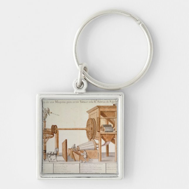 Tobacco Sieving Machine from the Royal Tobacco Key Ring (Front)
