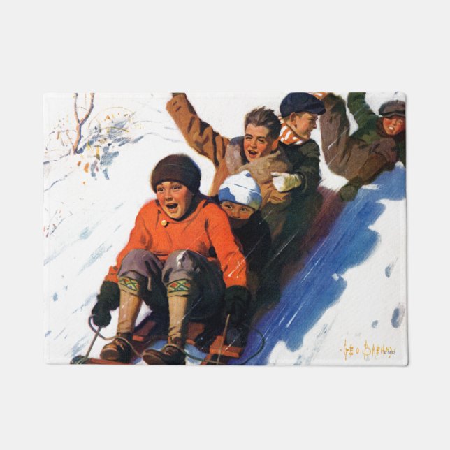 Tobagganing Doormat (Front)