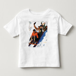 Tobagganing Toddler T-Shirt