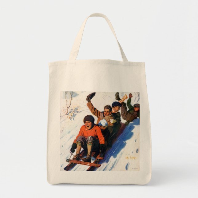 Tobagganing Tote Bag (Front)