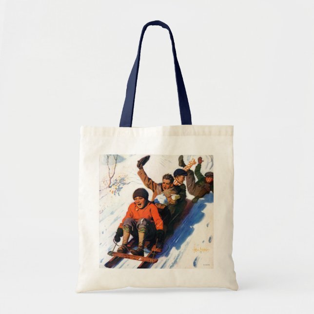 Tobagganing Tote Bag (Front)