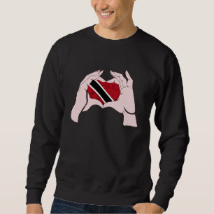 Tobagonian Hand Sign Trinidadian Flag Trinidad And Sweatshirt