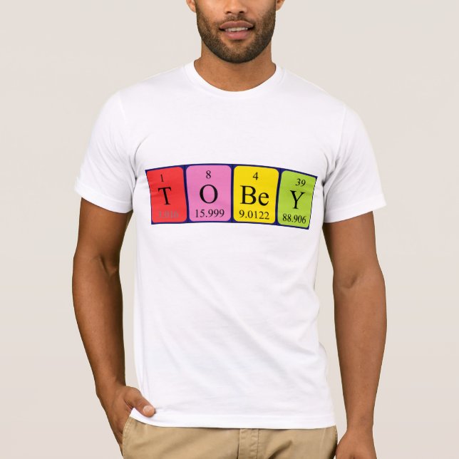 Tobey periodic table name shirt (Front)