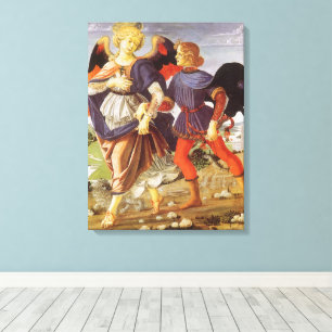Tobias and the Angel by Andrea del Verrocchio Canvas Print