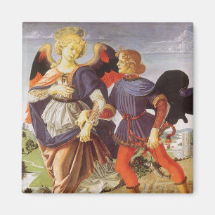 Tobias and the Angel by Andrea del Verrocchio Magnet