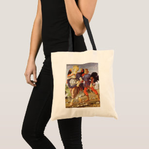 Tobias and the Angel by Andrea del Verrocchio Tote Bag