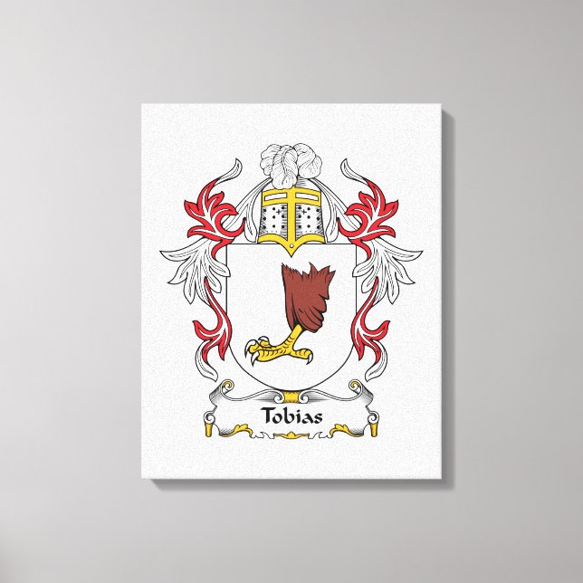 Tobias Family Crest Canvas Print (Front)