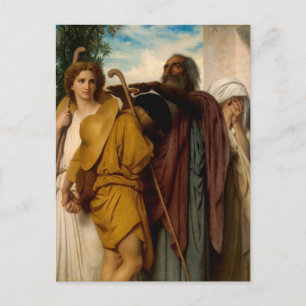 Tobias Saying Farewell to His Father Bouguereau Postcard