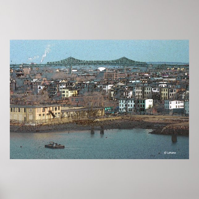 Tobin Bridge Rendering Poster (Front)