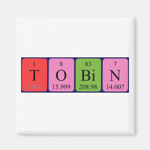 Tobin periodic table name magnet