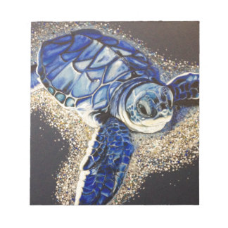 Tobin the baby sea turtle notepad