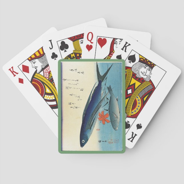 Tobiuo & Ishimochi - Colourful Japanese Fish Print Playing Cards (Back)