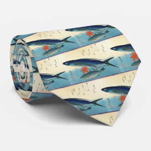 Tobiuo & Ishimochi - Colourful Japanese Fish Print Tie