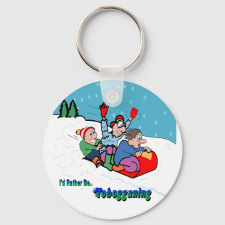 Tobogganing Key Ring