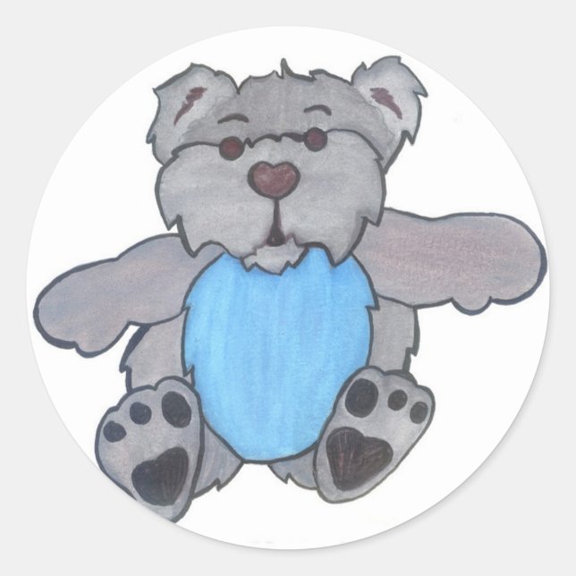 Toby Classic Round Sticker (Front)