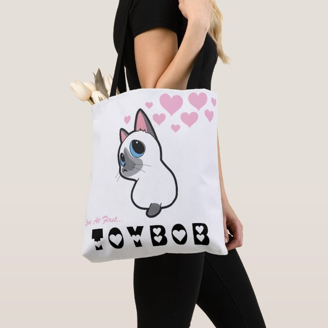 TOBY TOYBOB LOVE AT FIRST TOYBOB PINK HEARTS TOTE  (Close Up)