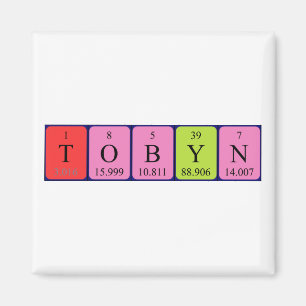 Tobyn periodic table name magnet