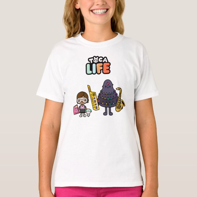 Toca Life Toca Boca Toca World Musician T-Shirt (Front)