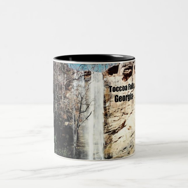 Toccoa Falls, Georgia Two-Tone Coffee Mug (Center)