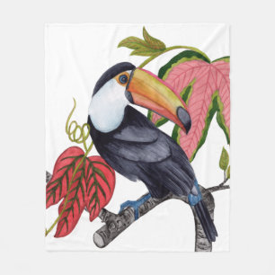 Toco Toucan Fleece Blanket