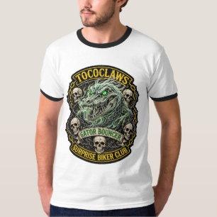 TOCOCLAWS Gator Bouncer Ringer T-Shirt - Surprise