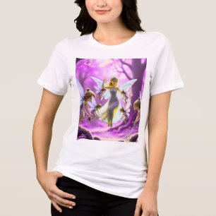 TOCOCLAWS Starlight Iridescent Fairy Fantasy Angel Tri-Blend Shirt