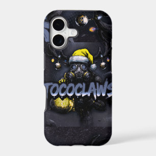 tococlaws, toxic baseball, gas mask art, skeleton