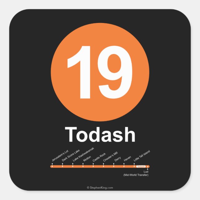 Todash Square Sticker (Front)