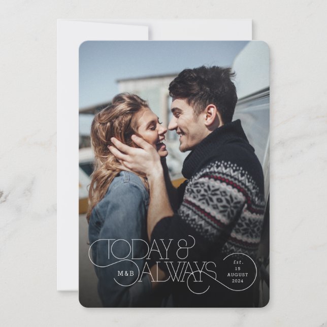 Today and Always Wedding Invitation (Front)