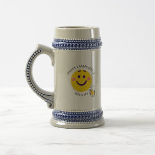 Today I Am Positive With My Beer Beer Stein