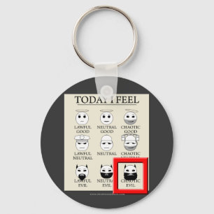 Today I Feel Chaotic Evil Key Ring