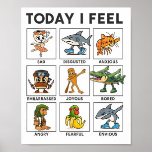 Today I Feel Italian Brainrot Meme Funny _1 Poster