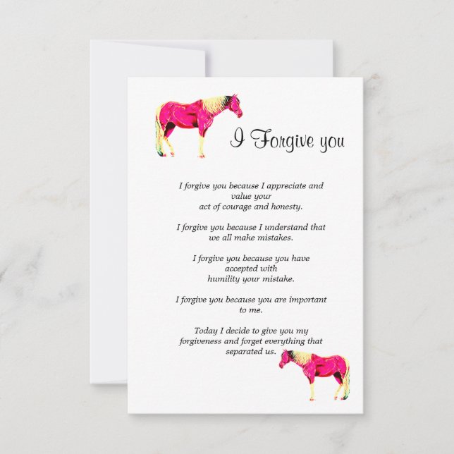 today i forgive you  card (Front)