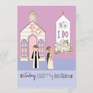 Today I Marry My Best Friend Invitation