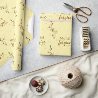 Today, I will live out my Faith Boldly Wrapping Paper