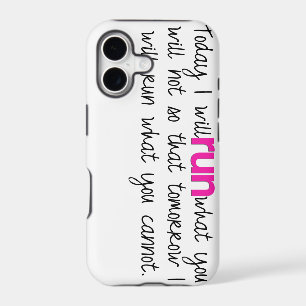 Today I Will Run iPhone Case