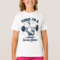 Today I'm A Serious Goose Lifting Weights Gym