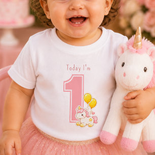 Today I'm One First Birthday Baby T-Shirt