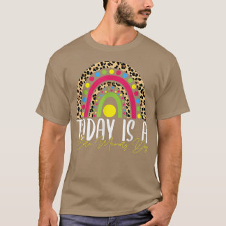 Today Is a Core Memory Day Leopard Boho Rainbow T-Shirt