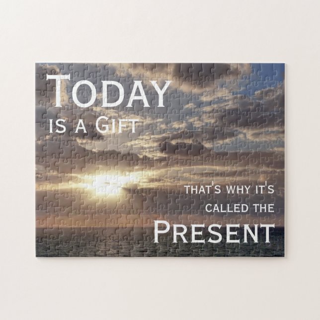 Today is a Gift Beach Landscape Jigsaw Puzzle (Horizontal)